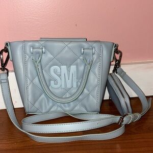 Steve Madden Quilted Mini Bag in Light Blue